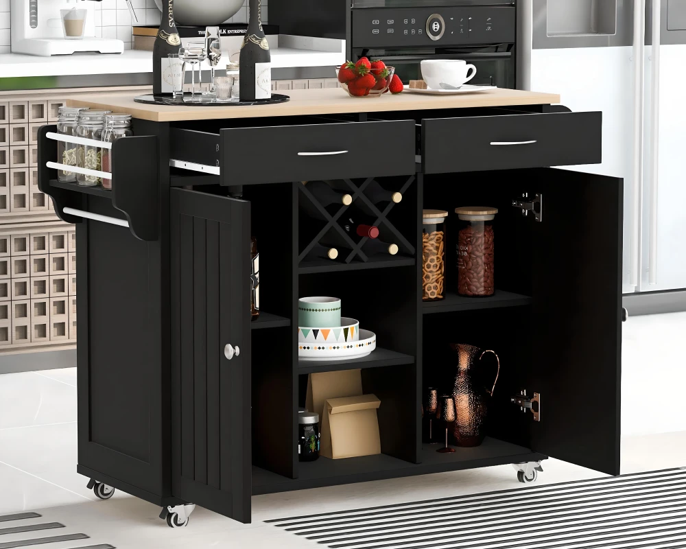 kitchen utility carts with wheels